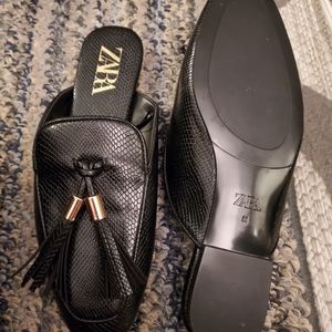 Zara black mule